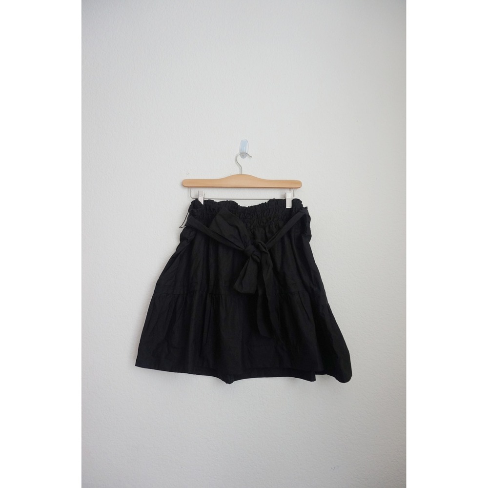 Anthrologie Black Tiered Ruffle Waist Tie Skirt size 2X NWT - Picture 2 of 8